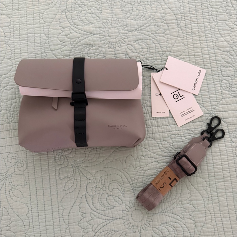 Gaston Luga Gray Crossbody Bag